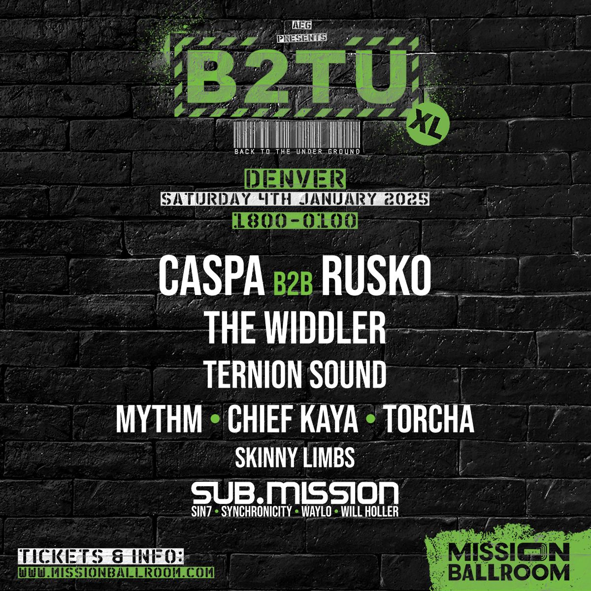 Caspa and Rusko at Mission Ballroom