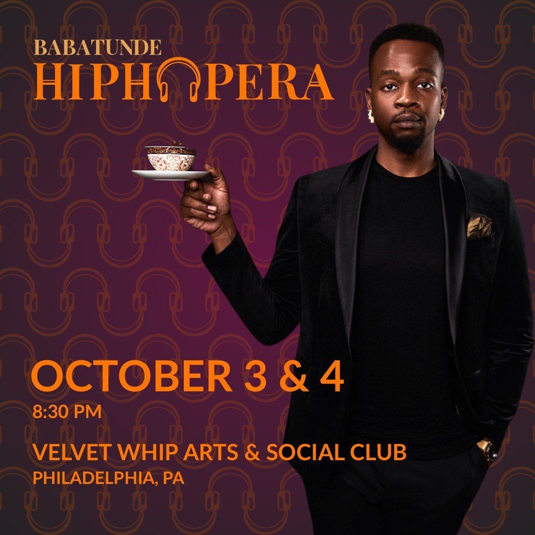 Babatunde HipHopera at City Winery - Chicago