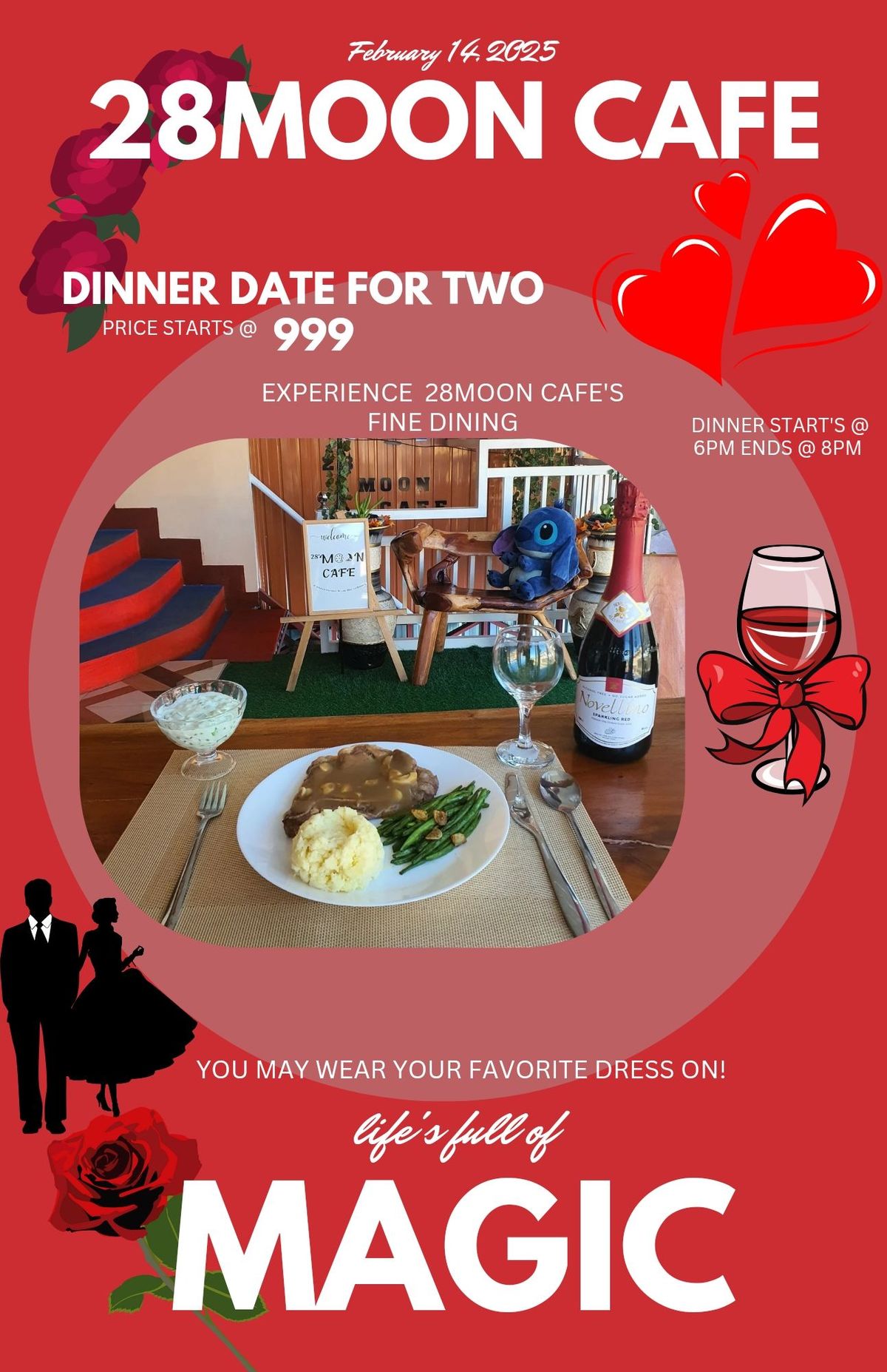 Valentine's Day Special at 28Moon Cafe