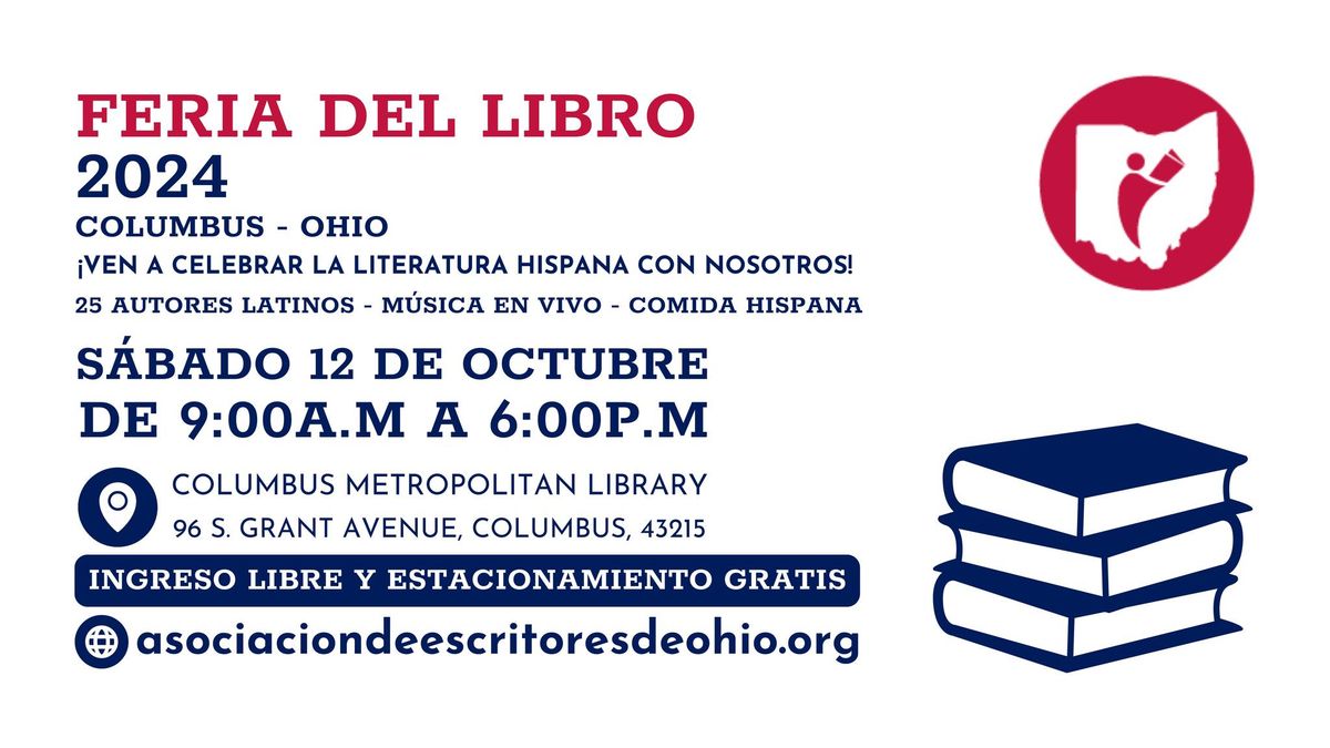 Feria del Libro 2024 en Columbus, Ohio \u00a1Ven a celebrar la literatura hispana con nosotros!