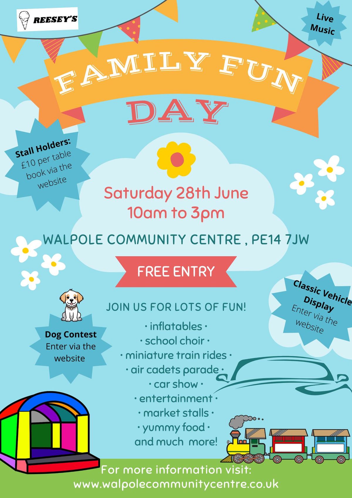 Family Fun Day, 28th June 2025, 10am-3pm