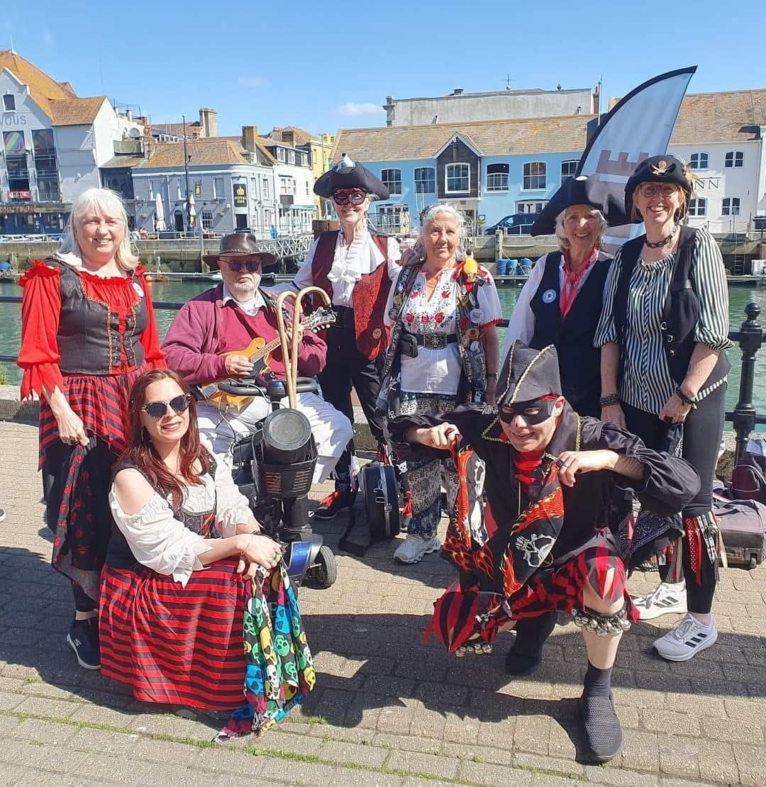 Dancing at the Wessex Folk Festival! 