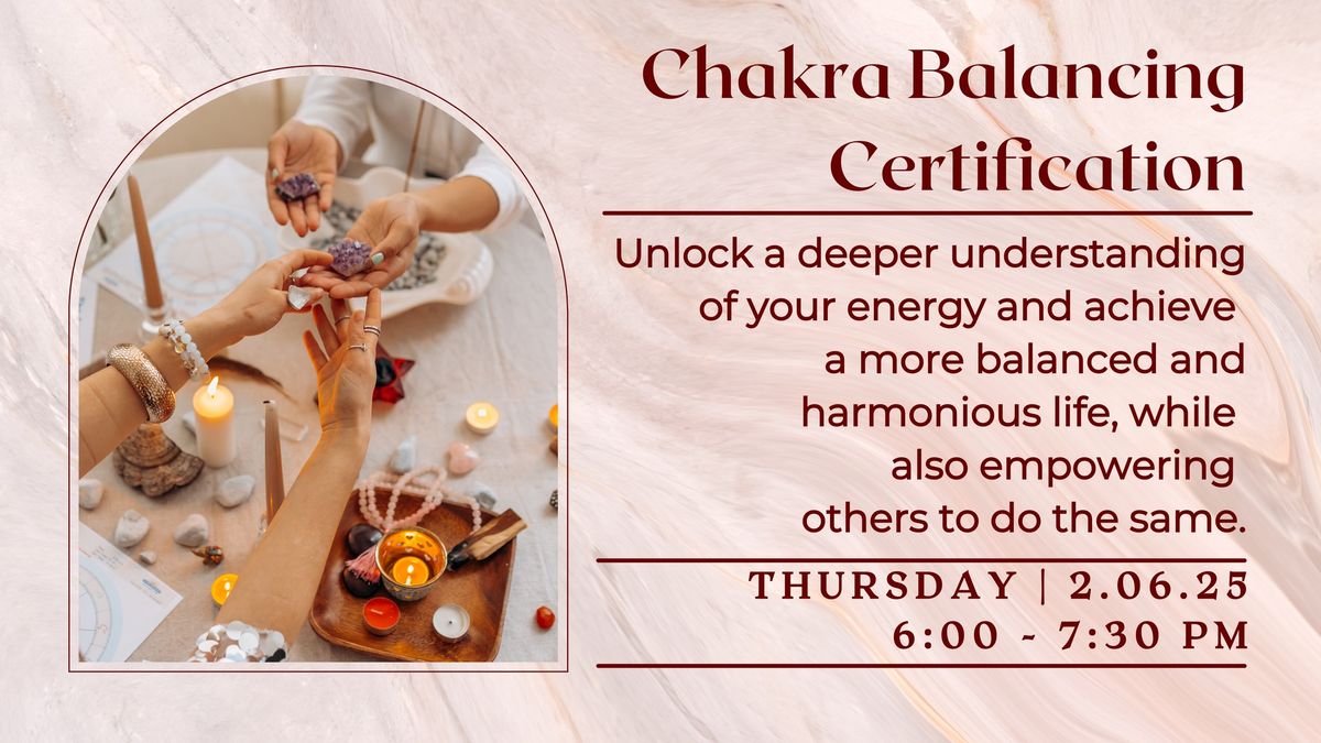 Chakra Balancing Certification