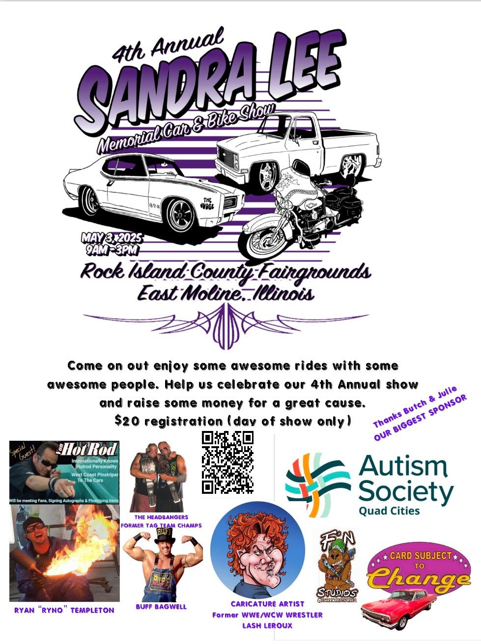 4th Annual Sandra Lee Memorial Car & Bike Show 