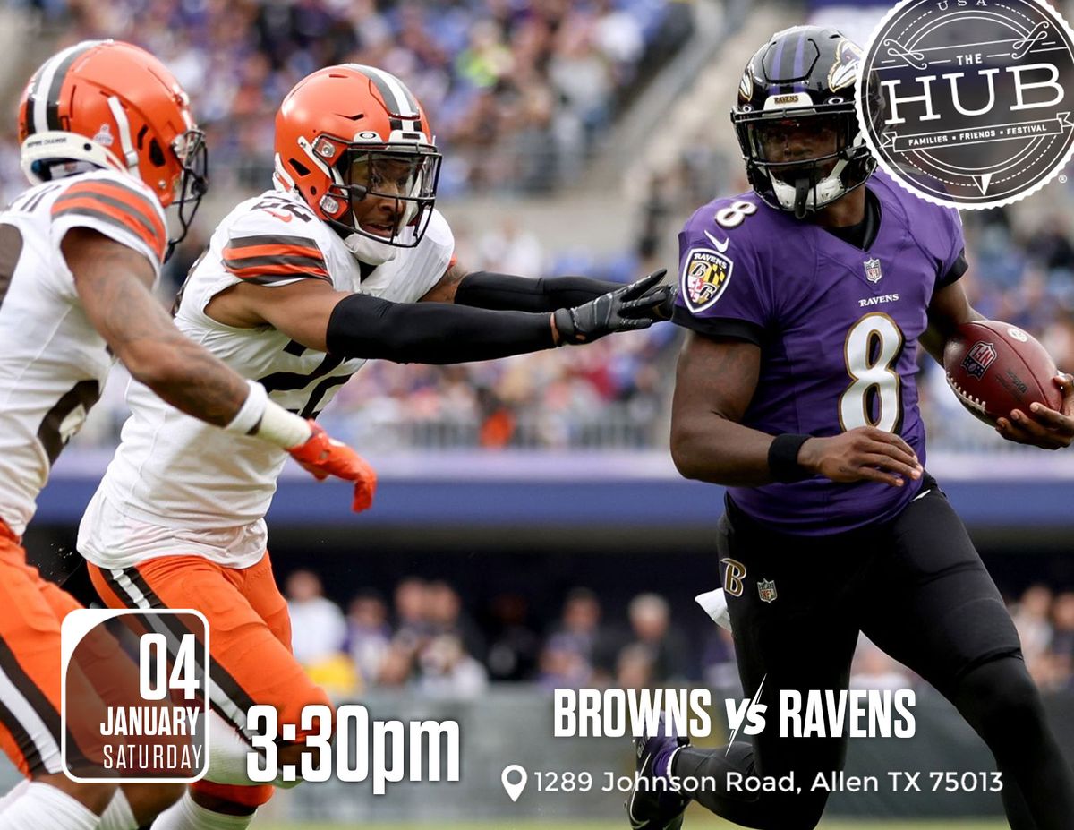 Saturday NFL Football: Browns vs Ravens