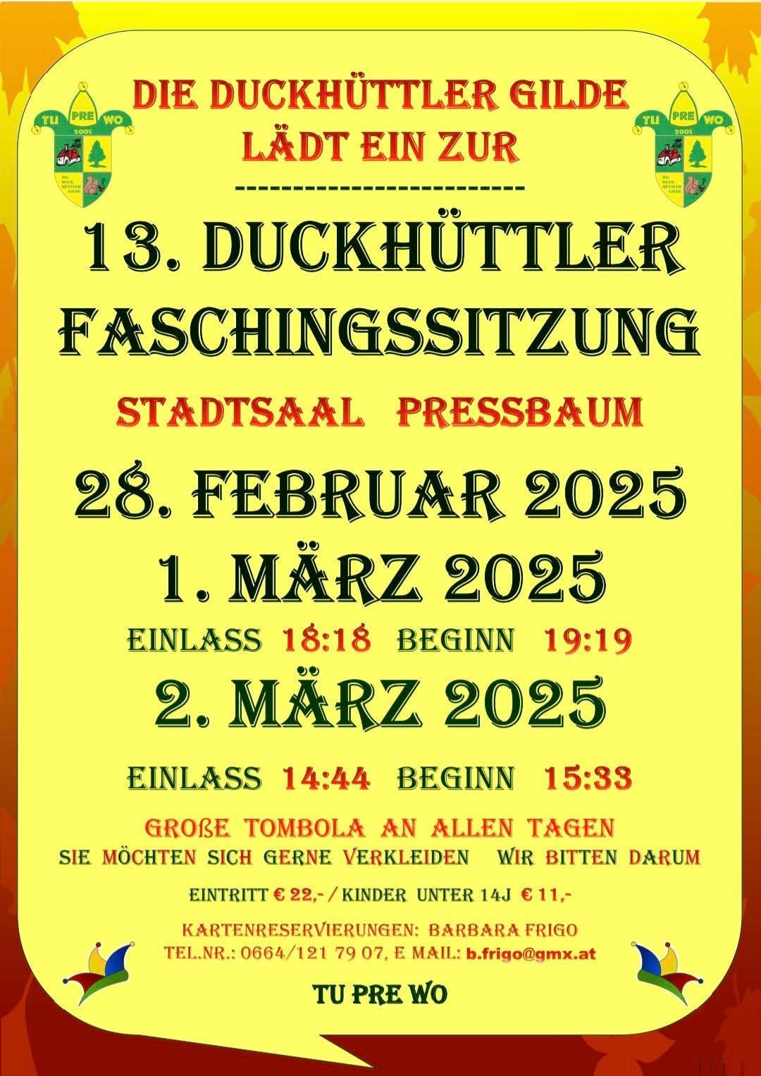 Duckh\u00fcttler Faschingssitzung