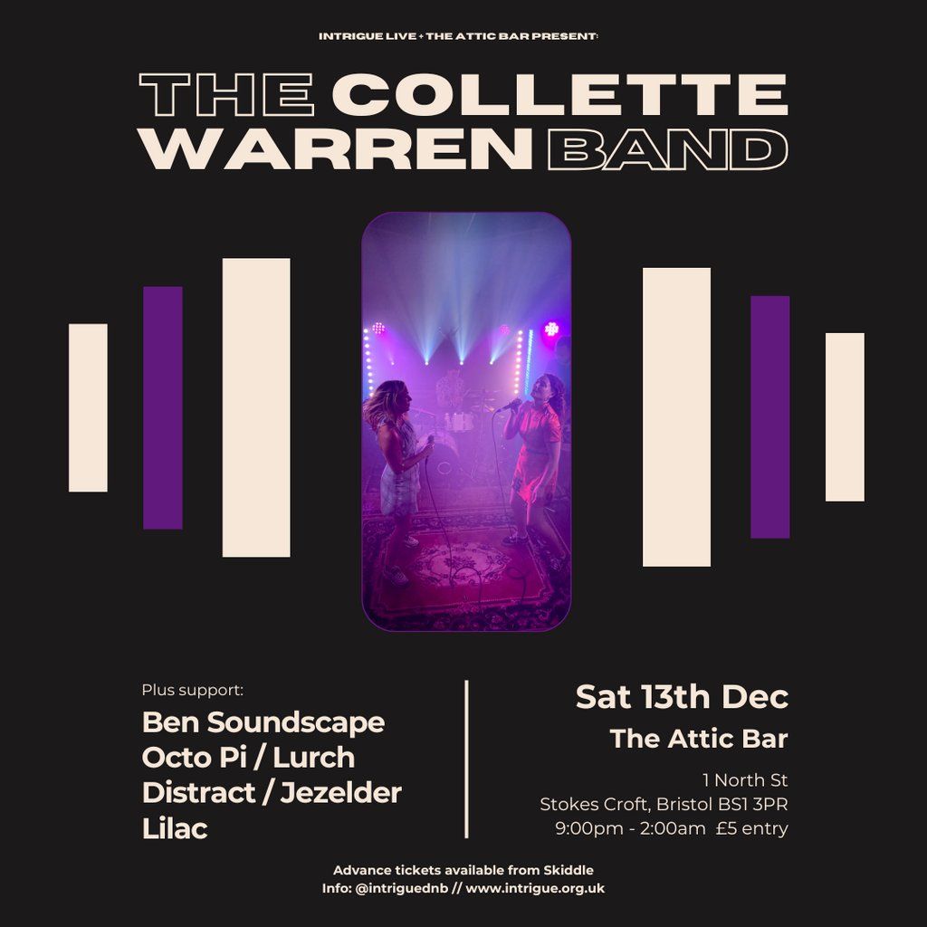 Intrigue Live & The Attic Bar presents: THE COLLETTE WARREN BAND