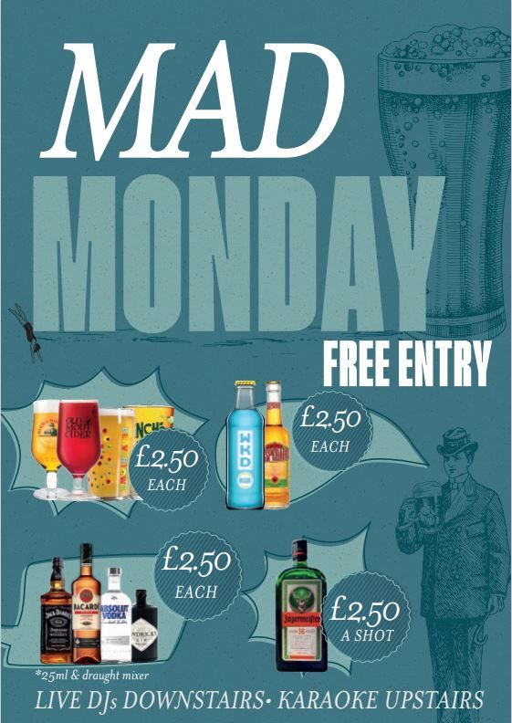 Mad Monday @ Library Leeds *FREE ENTRY*