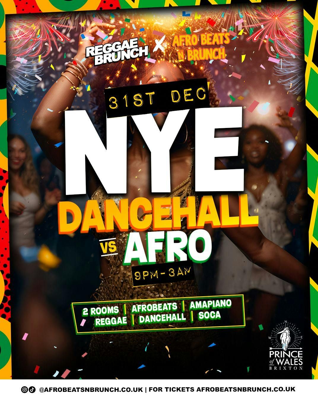 NYE24 - Afrobeats vs Dancehall LONDON - Sun 31st Dec