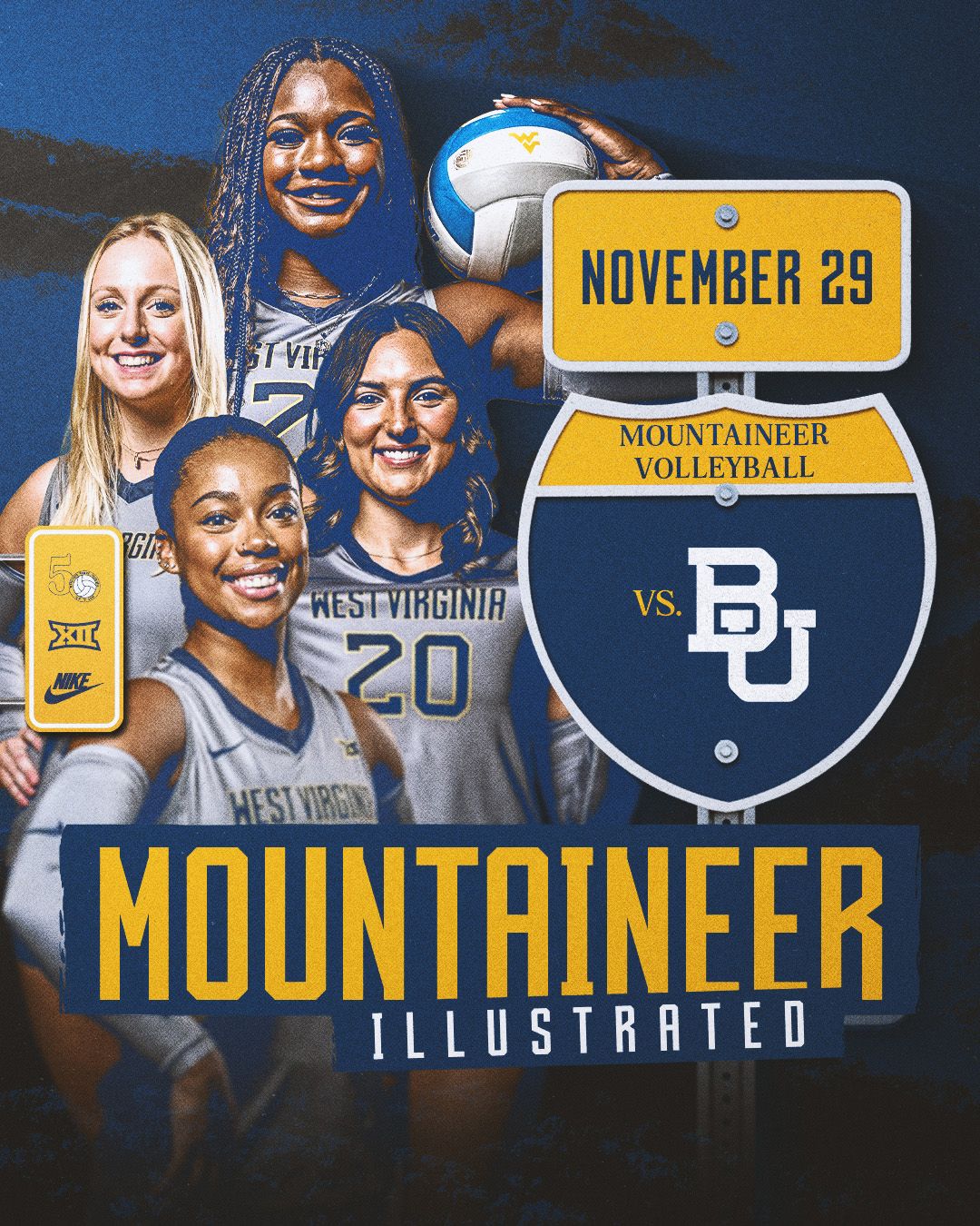 Baylor Bears Women's Volleyball vs. West Virginia Mountaineers