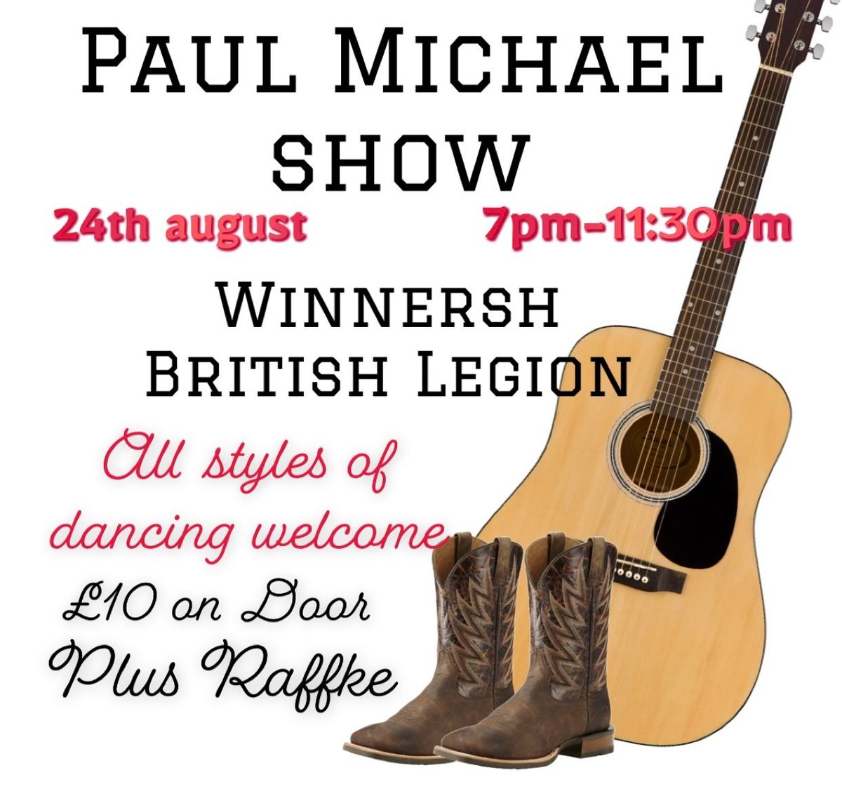 Country Music & Rock n Roll- Paul Michael show