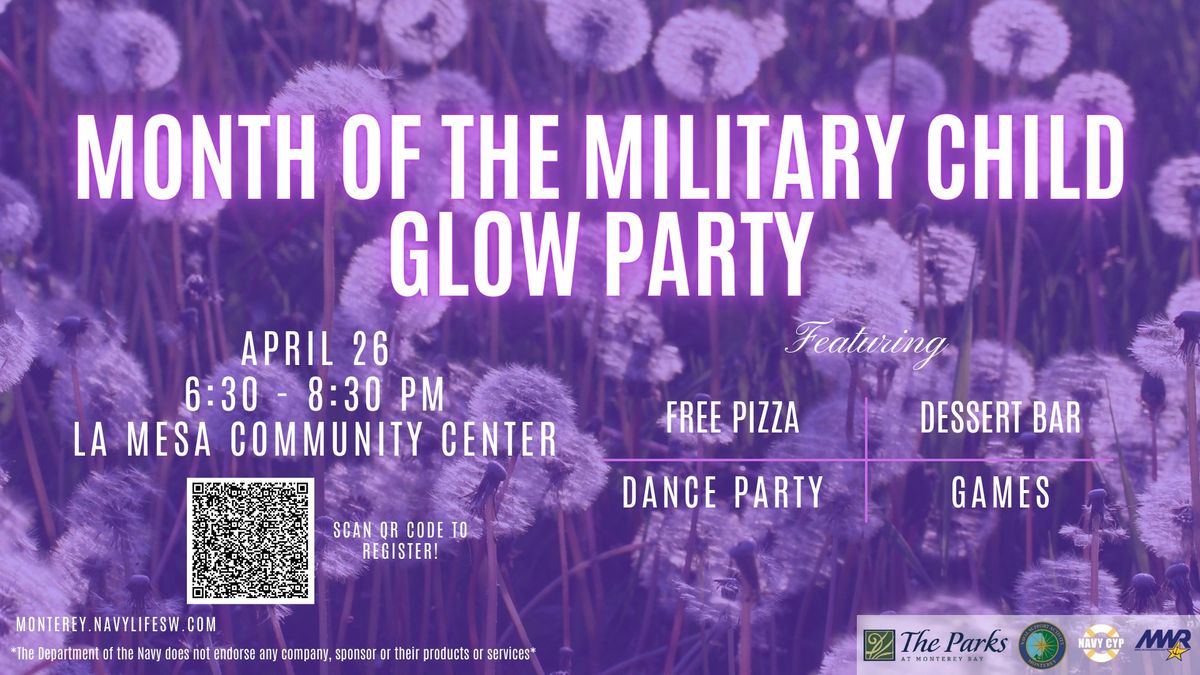 Month of the Military Child Glow Party