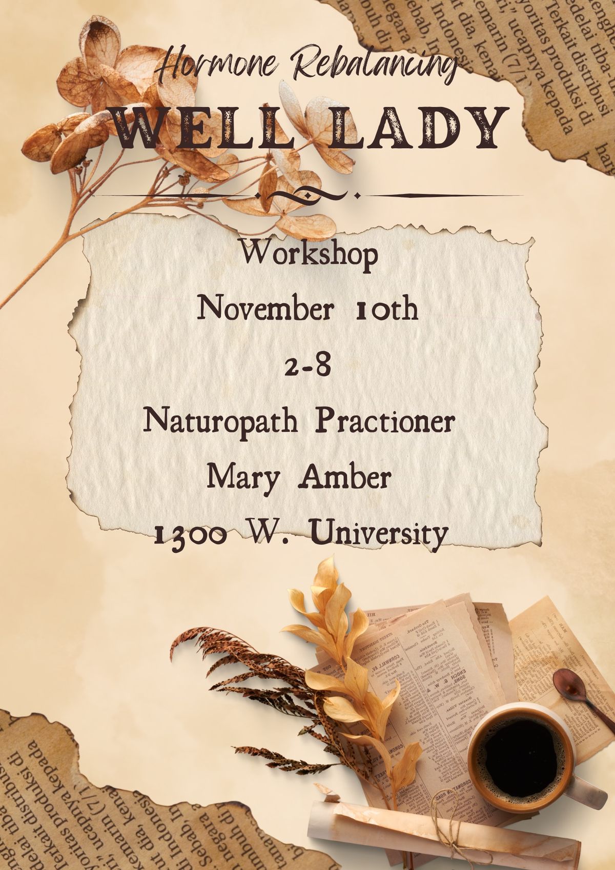 Well Lady Workshop