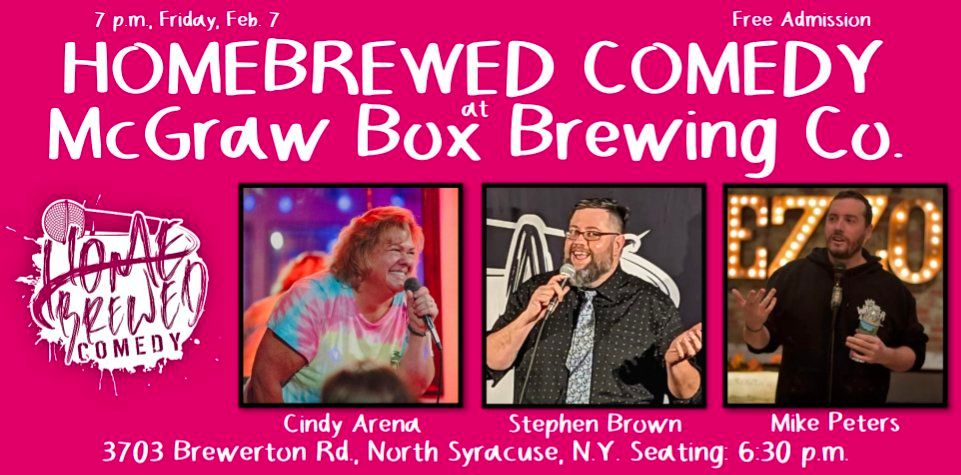 Homebrewed Comedy at McGraw Box Brewing Co. (North Syracuse)