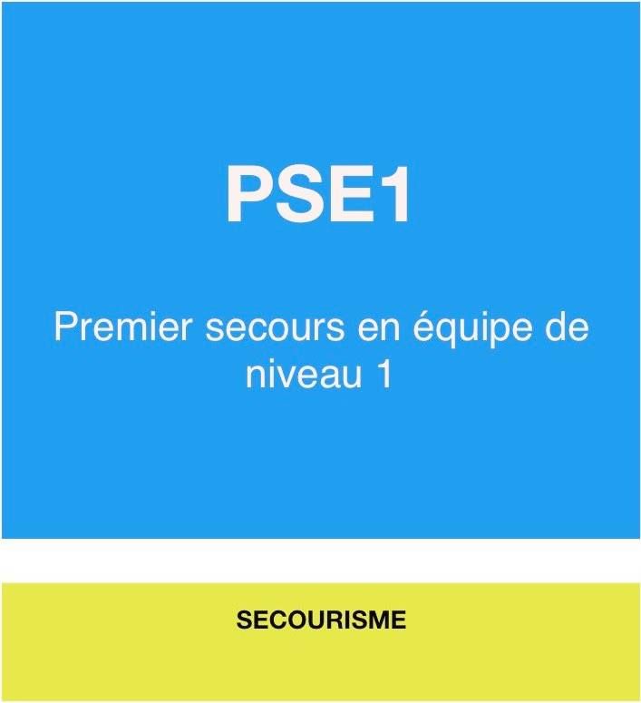 Formation Continue PSE1