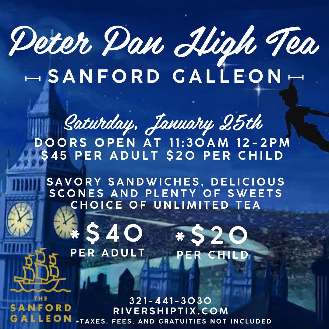 The Sanford Galleon - Peter pan Themed High Tea