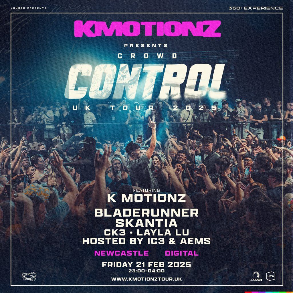 K Motionz Crowd Control | Newcastle w\/ Bladerunner, Skantia +