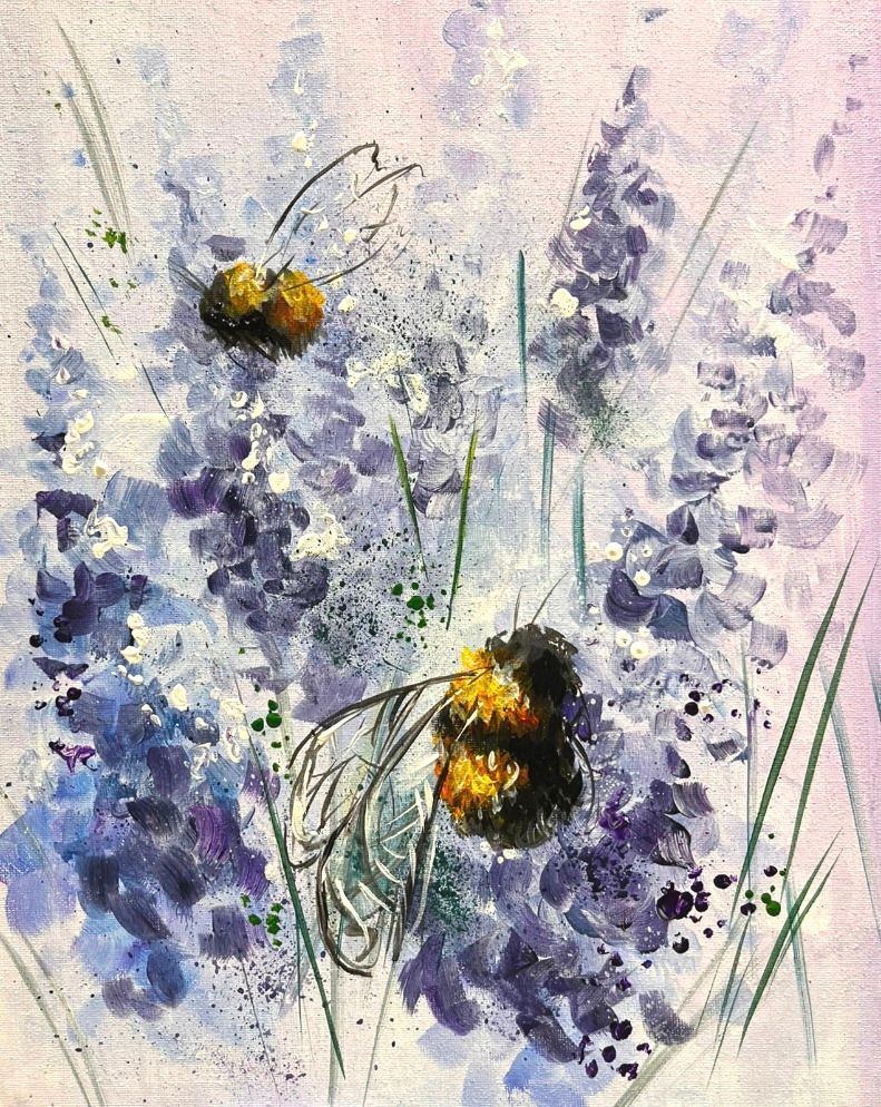 Join Brush Party with Sarah to create the gorgeous 'Busy Bees' in Banbury