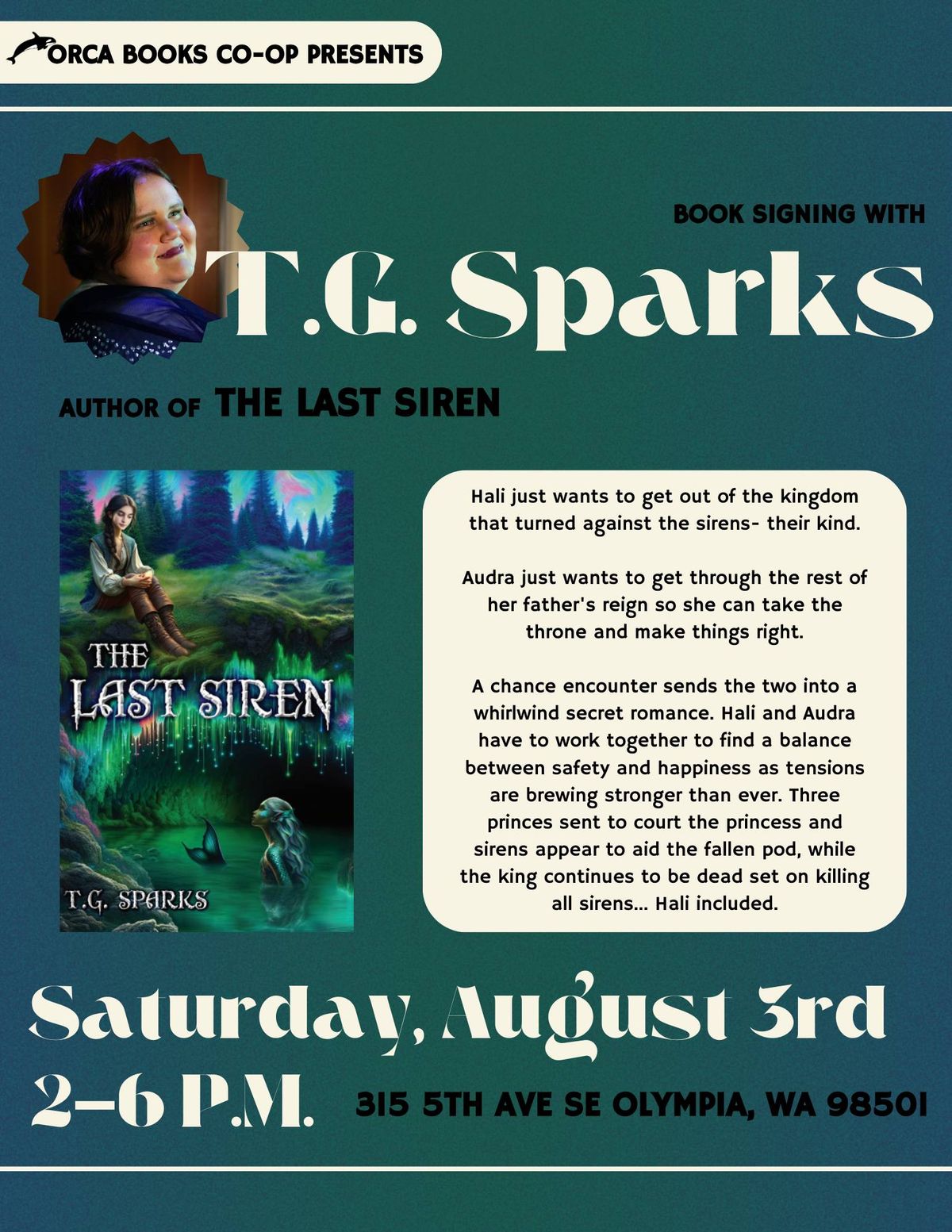 Author Talk and Signing with T.G. Sparks