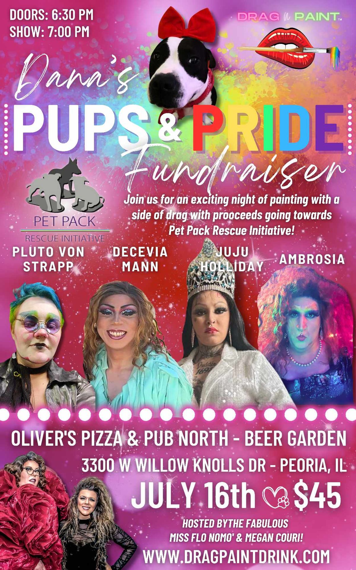 Drag N' Paint- Dana's Pups & Pride Fundraiser 