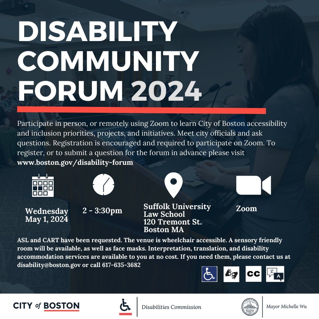 Boston Disability Community Forum 2024