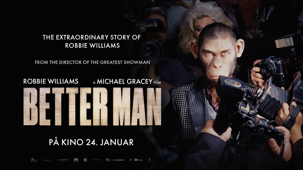 BETTER MAN - Filmen om Robbie Williams \/\/ Premierefest p\u00e5 Bergen Kino! \ud83e\udea9\ud83c\udf7f\ud83e\udd42