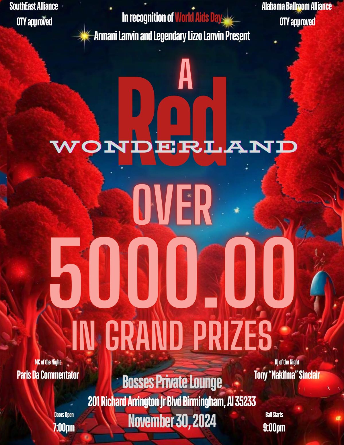 A Red Wonderland Ball