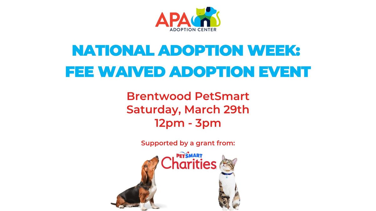 PetSmart Adoption Event: Brentwood PetSmart