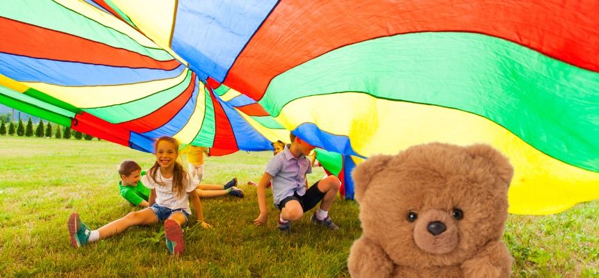 School Holidays: Parachute Play with Teddy