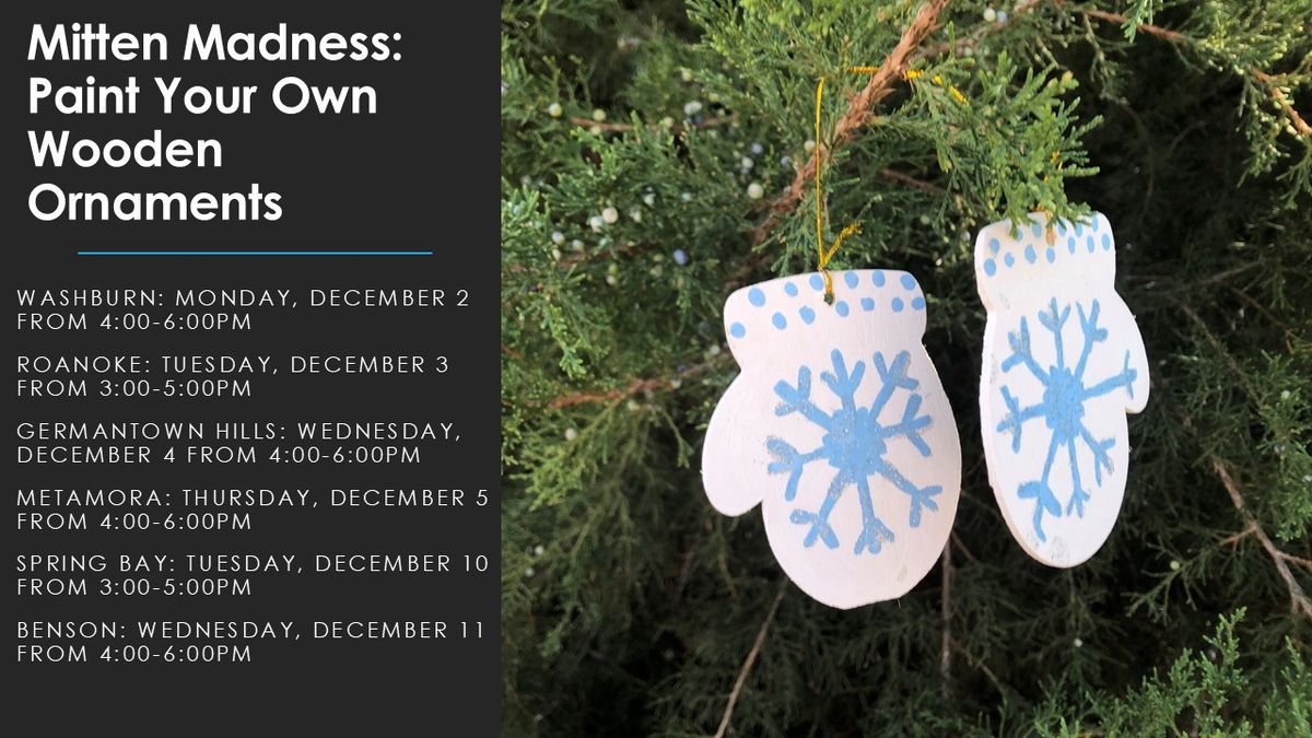 Mitten Madness: Paint Your Own Wooden Ornaments