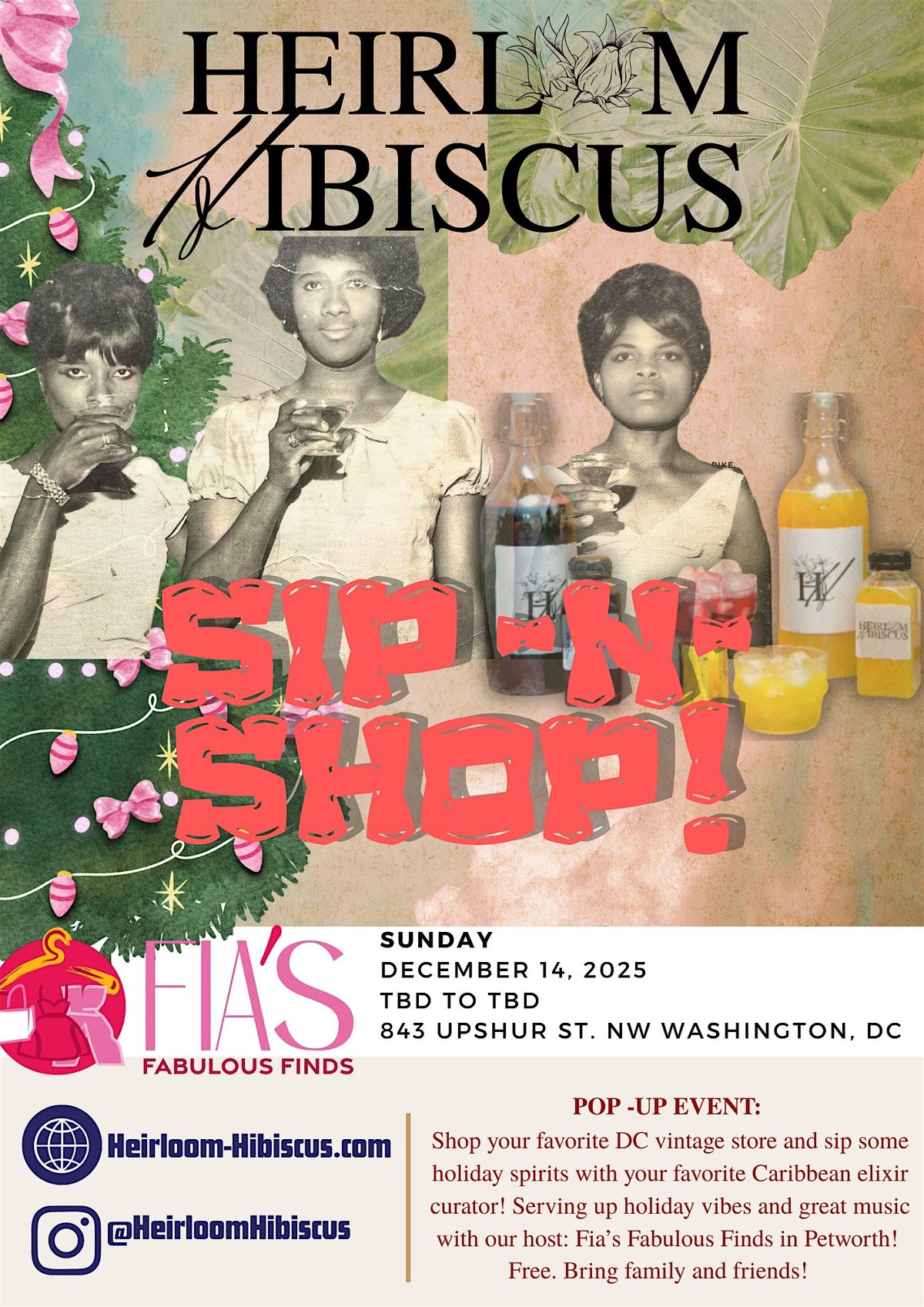 Holiday Sip-n-Shop: Heirloom Hibiscus