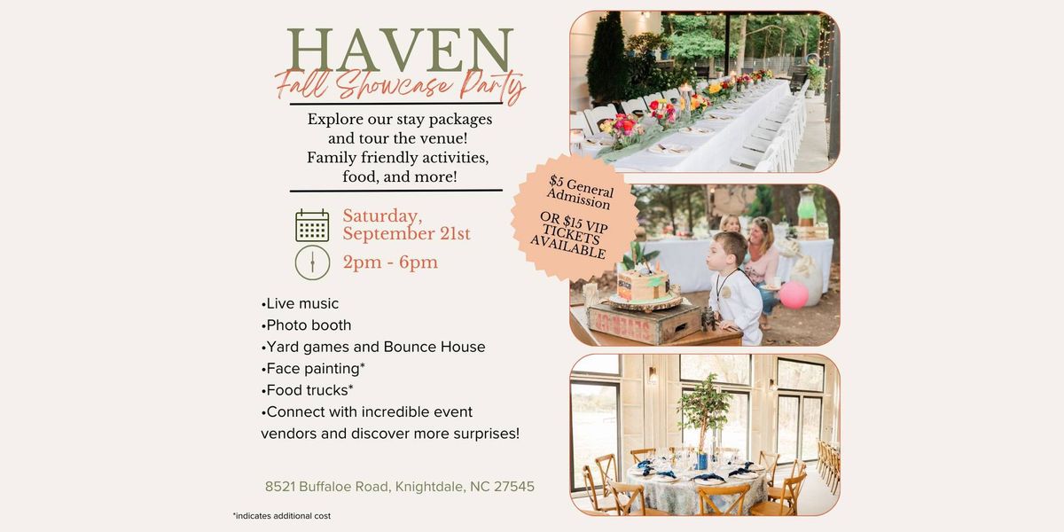 Haven Fall Showcase Party