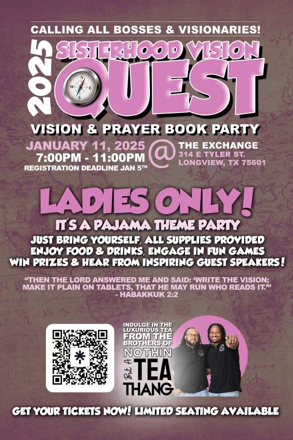 Sisterhood Write the Vision Quest: Vision & Prayer Board Pajama Party