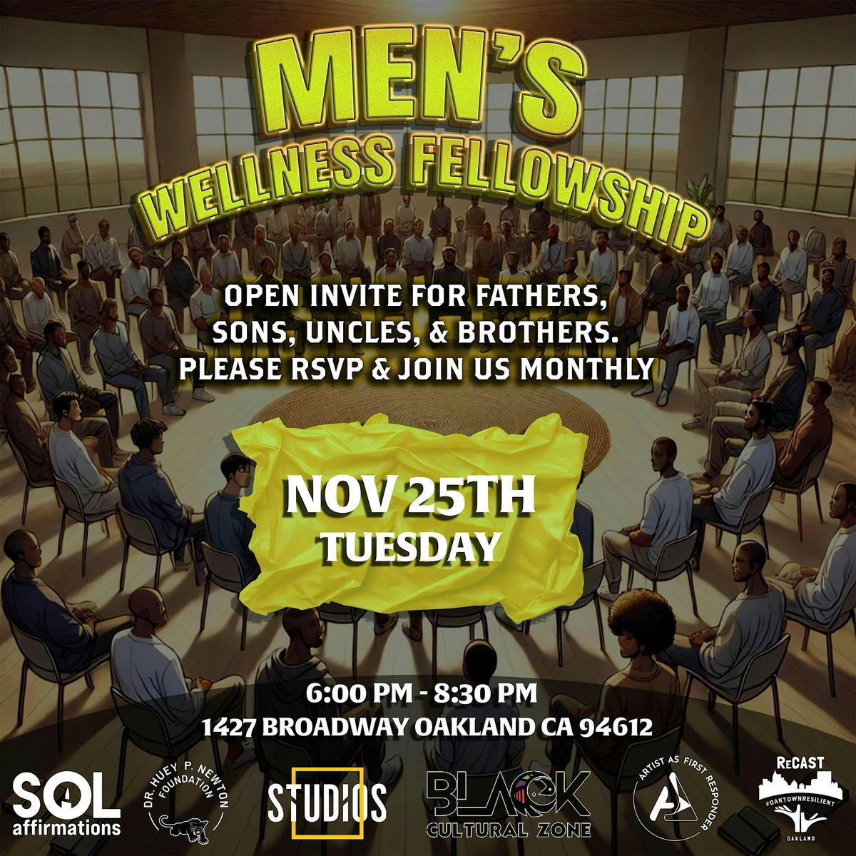 Men's Wellness Fellowship: Mental Wellness Support Group For Men Of Color