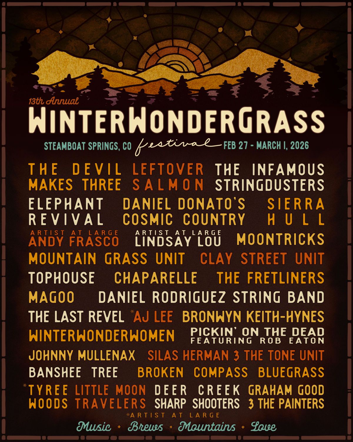 2026 WinterWonderGrass Music and Brew Fest - 3 Day Pass at Upper Knoll Lot