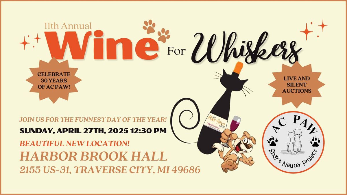 Wine For Whiskers - 11th Annual Event - NEW LOCATION!