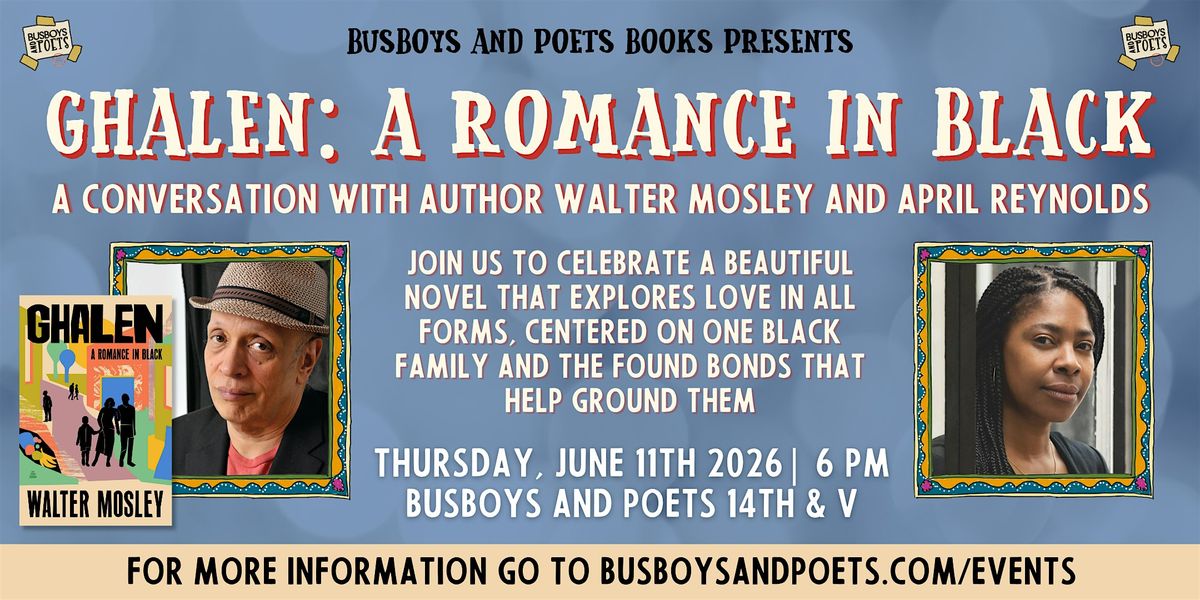GHALEN: A ROMANCE IN BLACK | A Busboys and Poets Books Presentation