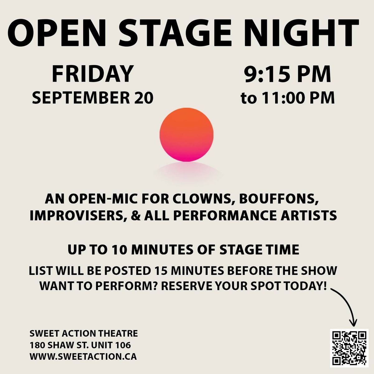 Open Stage Night