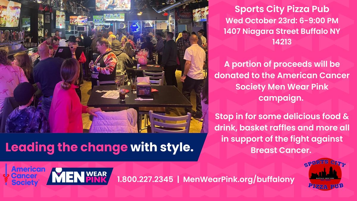 Men Wear Pink Guest Bartending @ Sports City Pizza Pub