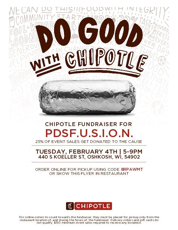 Chipotle Dine & Donate-MUST SHOW FLYER