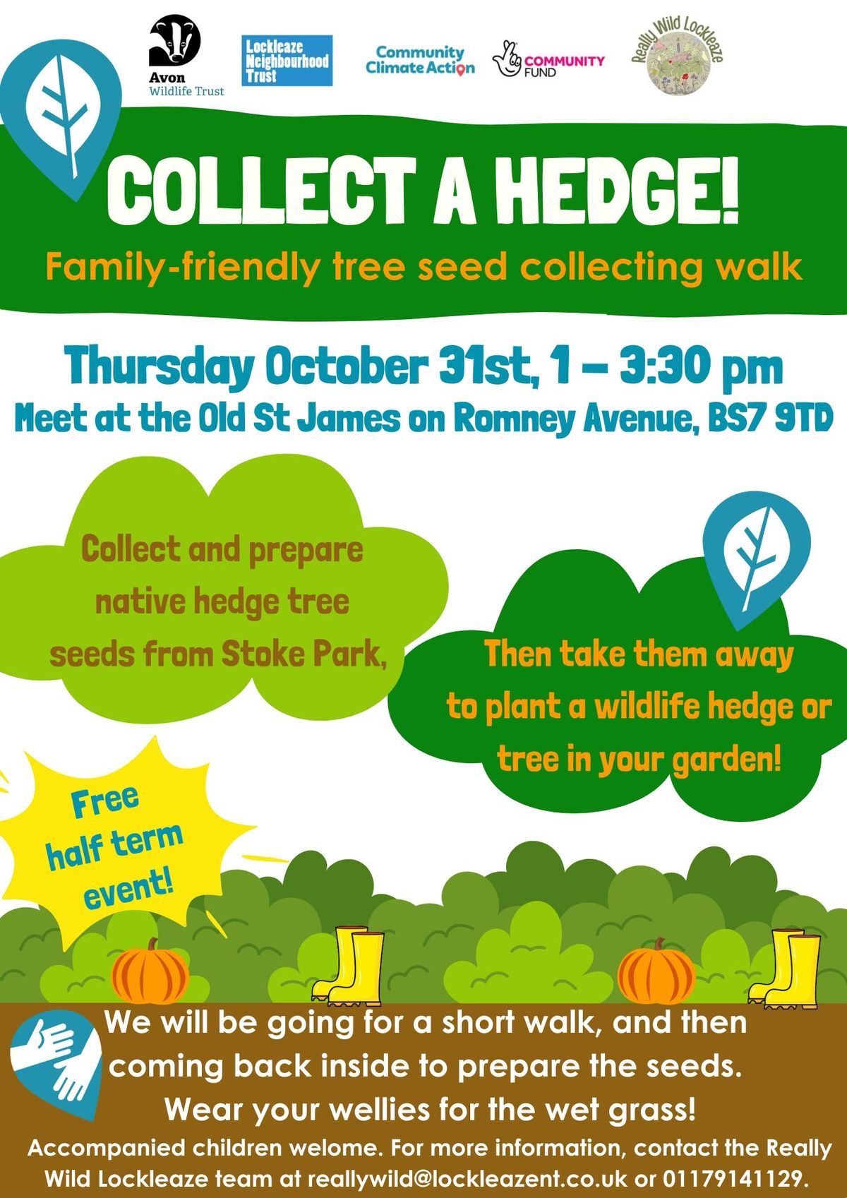 Collect a Hedge! Free half term event.