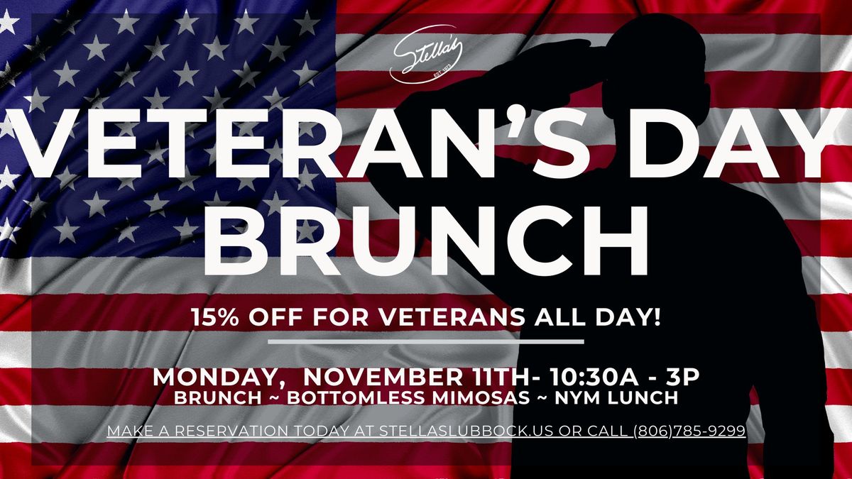 Stella's: Veterans Day Banker's Brunch 