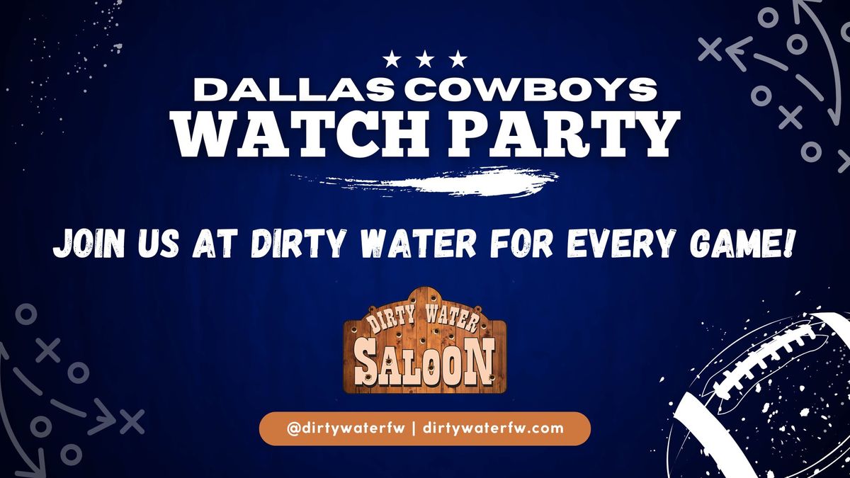 Thanksgiving Potluck + Cowboys vs Giants Watch Party at Dirty Water