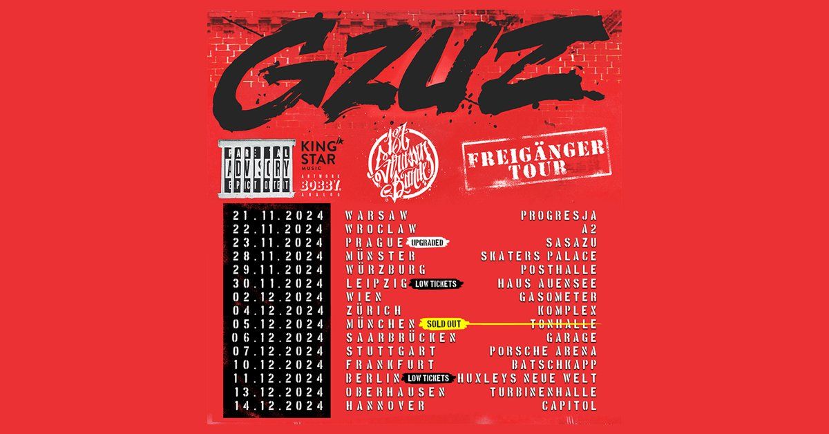 GZUZ - Freig\u00e4nger Tour \u2022 Saarbr\u00fccken