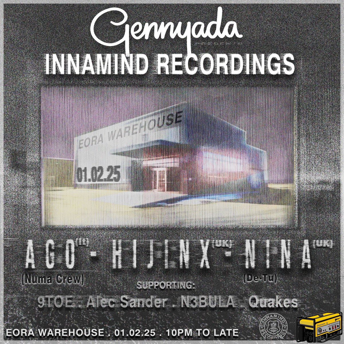 Gennyada pres. INNAMIND RECORDINGS - AGO \/\/ HIJINX \/\/ NINA (DE-T\u00dc)