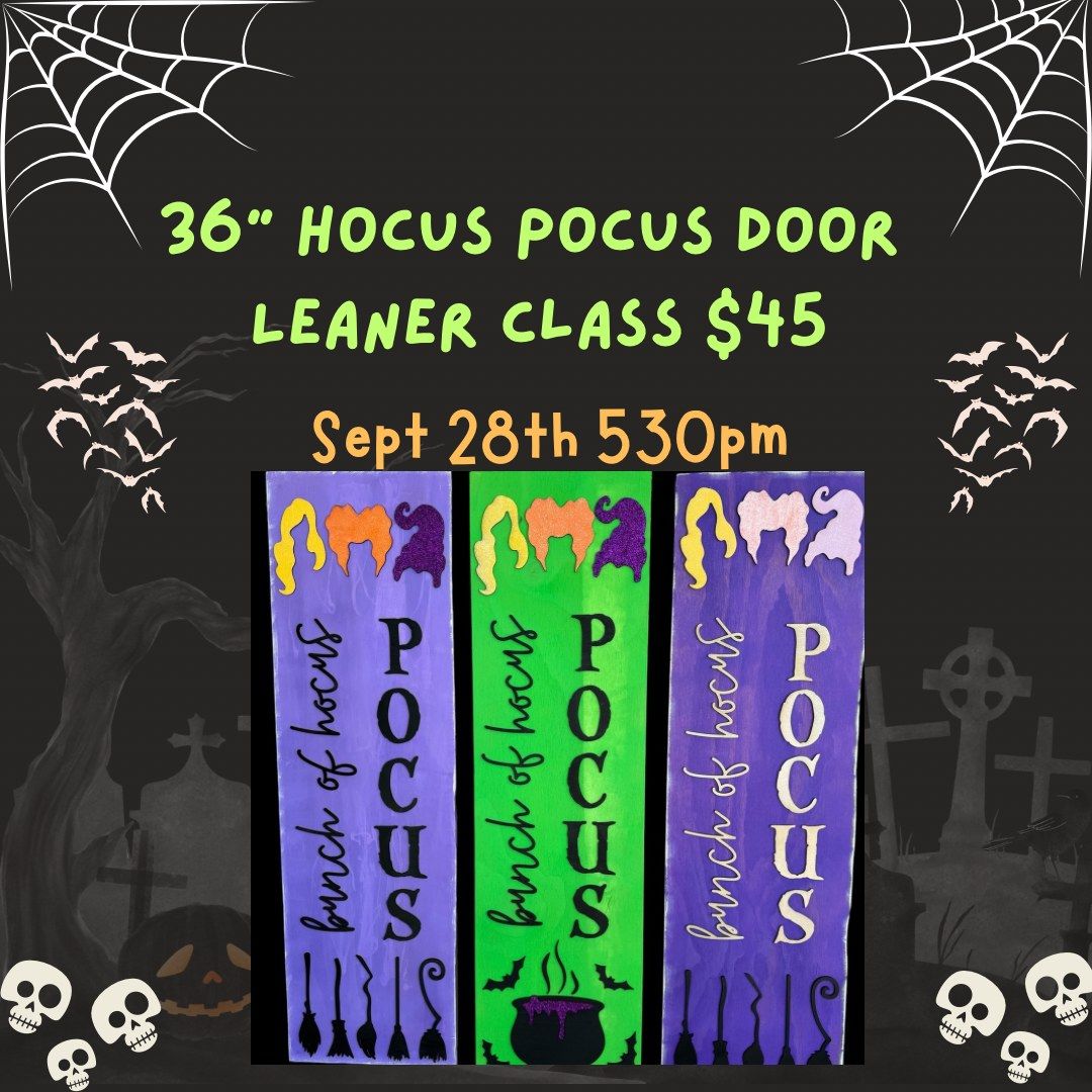 Hocus Pocus Leaner Class at Sip & Shop! 