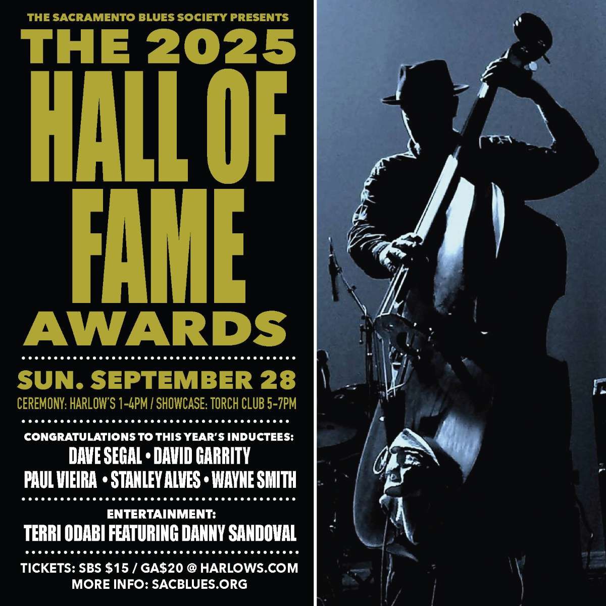 Sacramento Blues Society Hall of Fame Awards and Concert