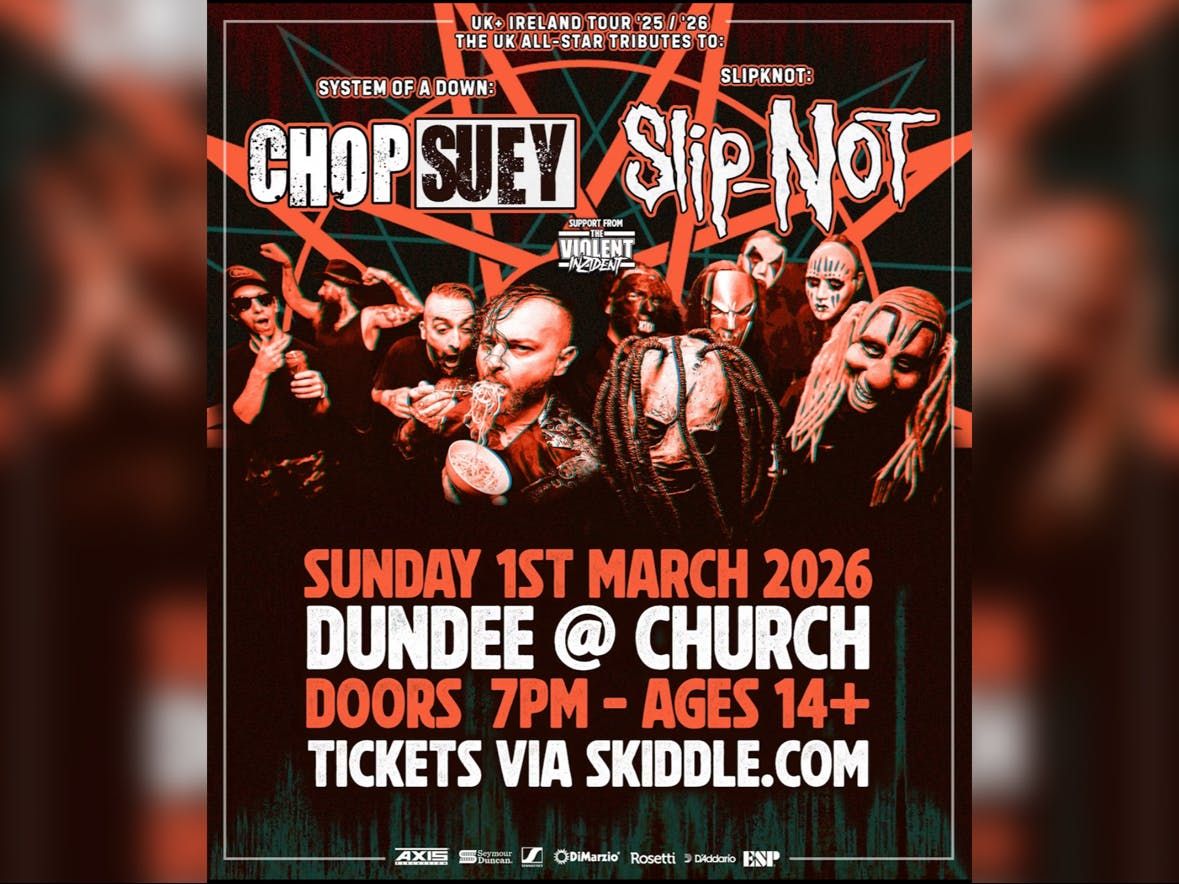CHOP SUEY + SLIP-NOT! Ultimate Metal tributes UK tour Live