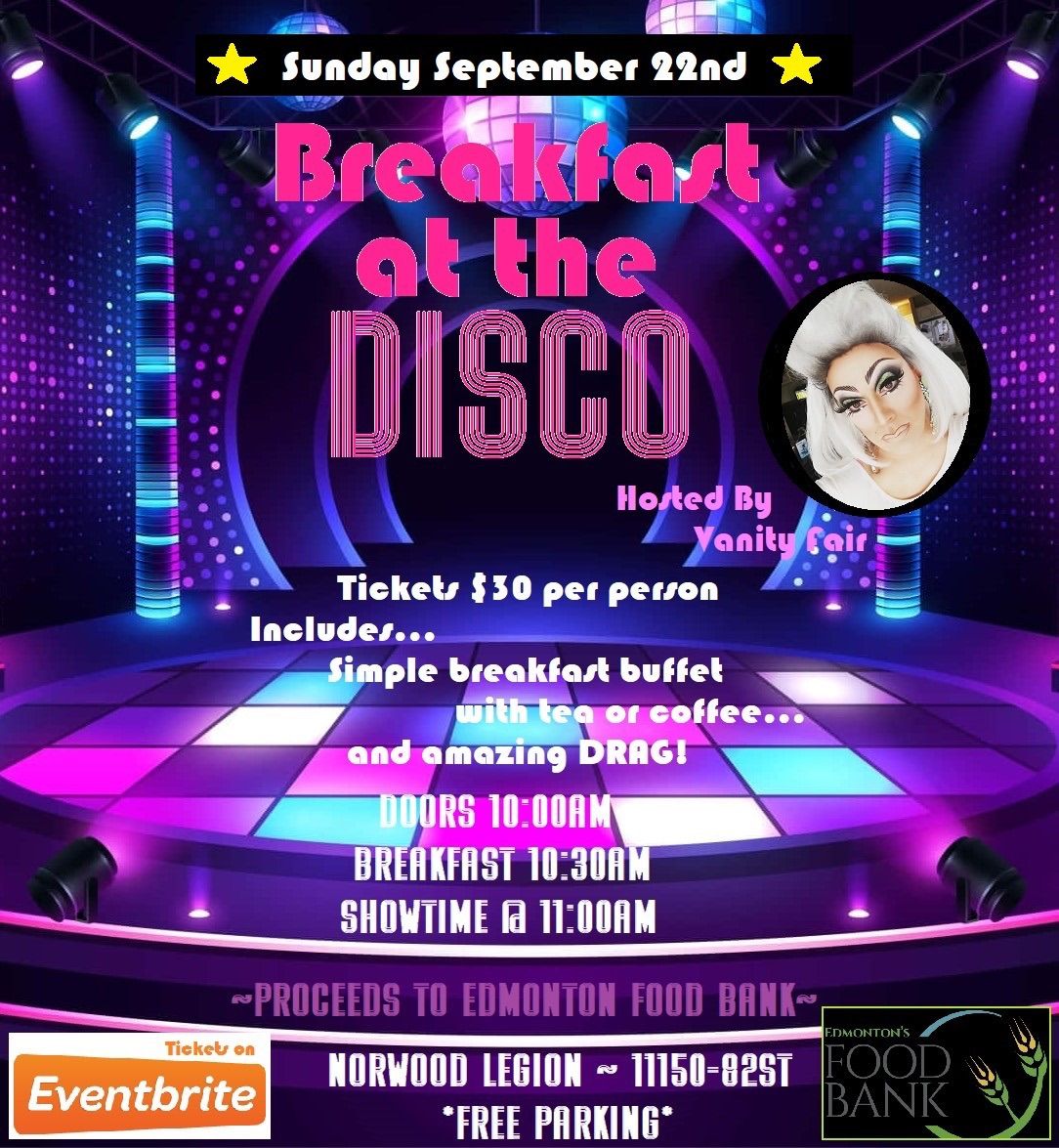 Norwood Legion Presents BREAKFAST AT THE DISCO Drag Brunch 