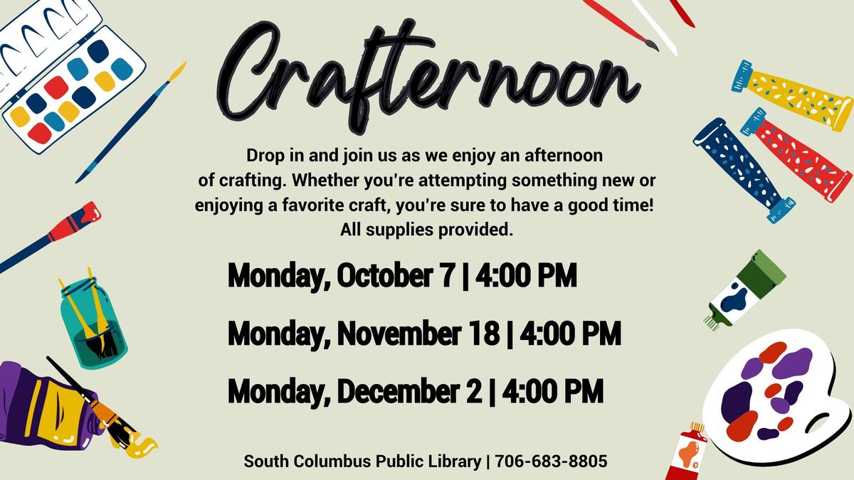 Crafternoon for Adults